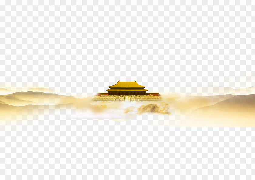 City Gate Tower Yellow Wallpaper PNG