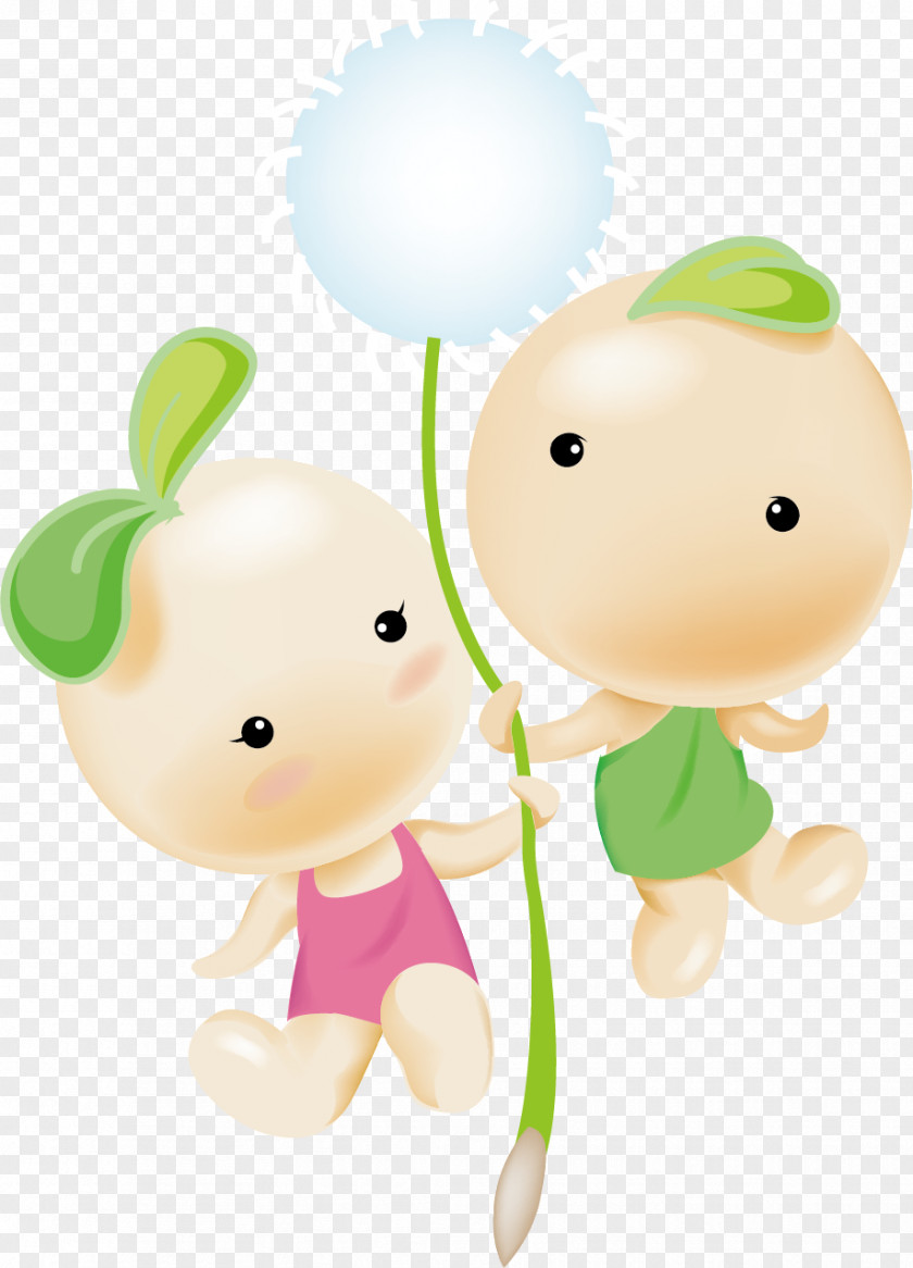 Seize Dandelion Doll Cartoon Animation PNG