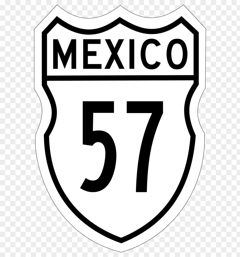 Carretera Federal Mexican Highway 57 Road Image Logo PNG