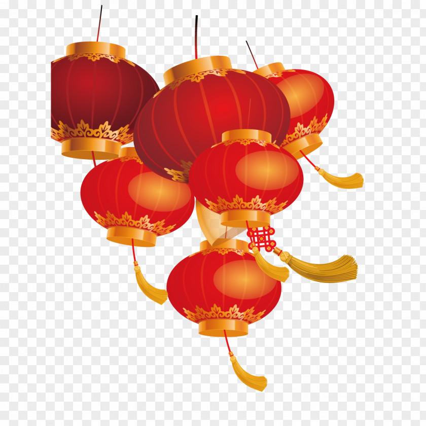 Chinese New Year Lantern Red Festival PNG