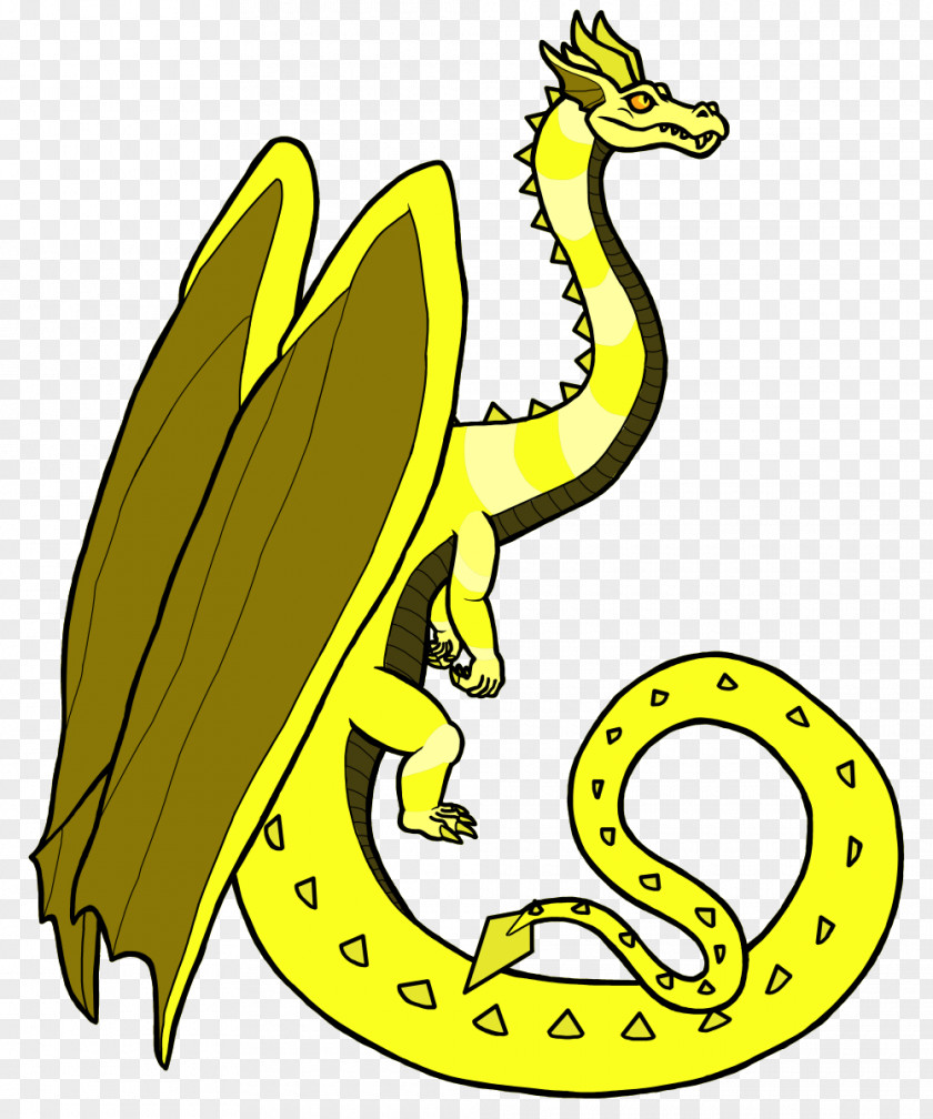 Dragon Yellow White Maleficent Monster PNG