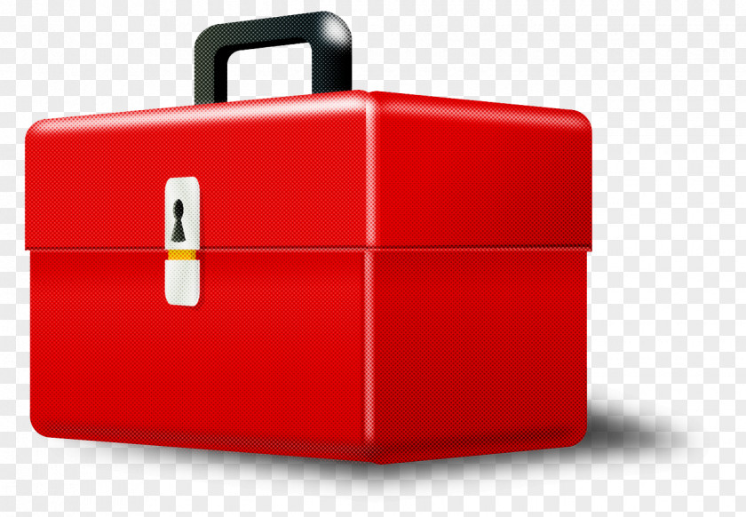 Red Suitcase Bag Rectangle Baggage PNG
