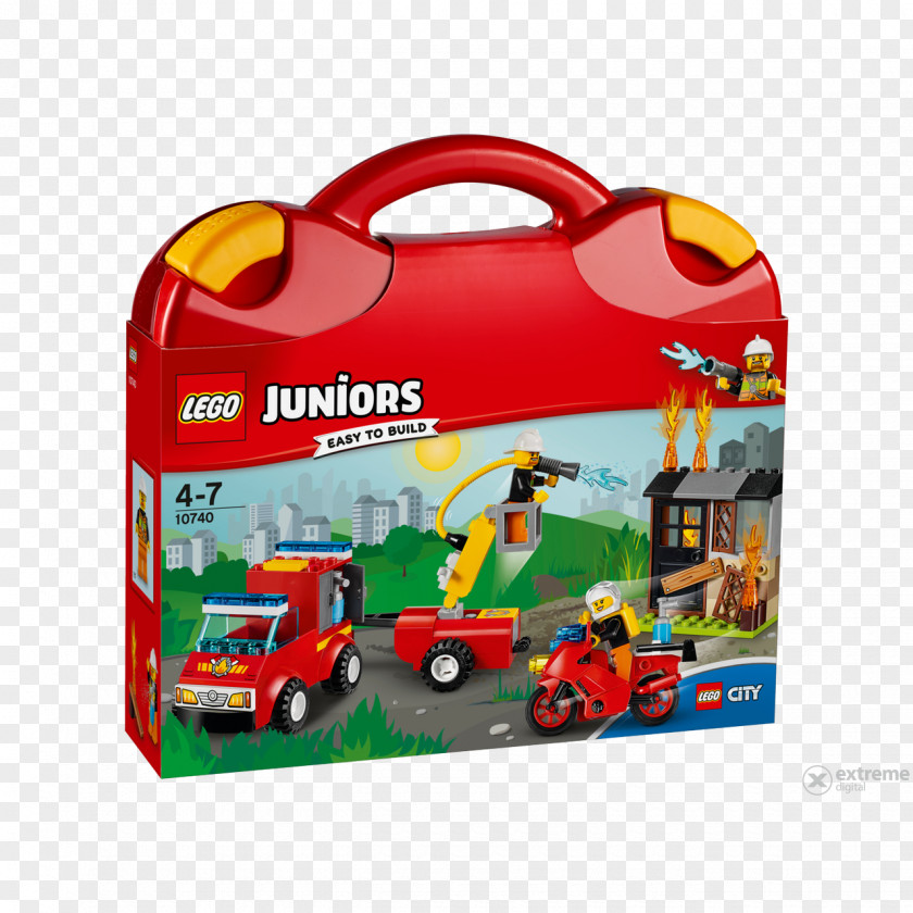 Toy LEGO 10740 Juniors Fire Patrol Suitcase Lego City PNG