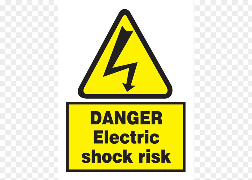 Electrical Shock Warning Label Sign Electricity Hazard PNG
