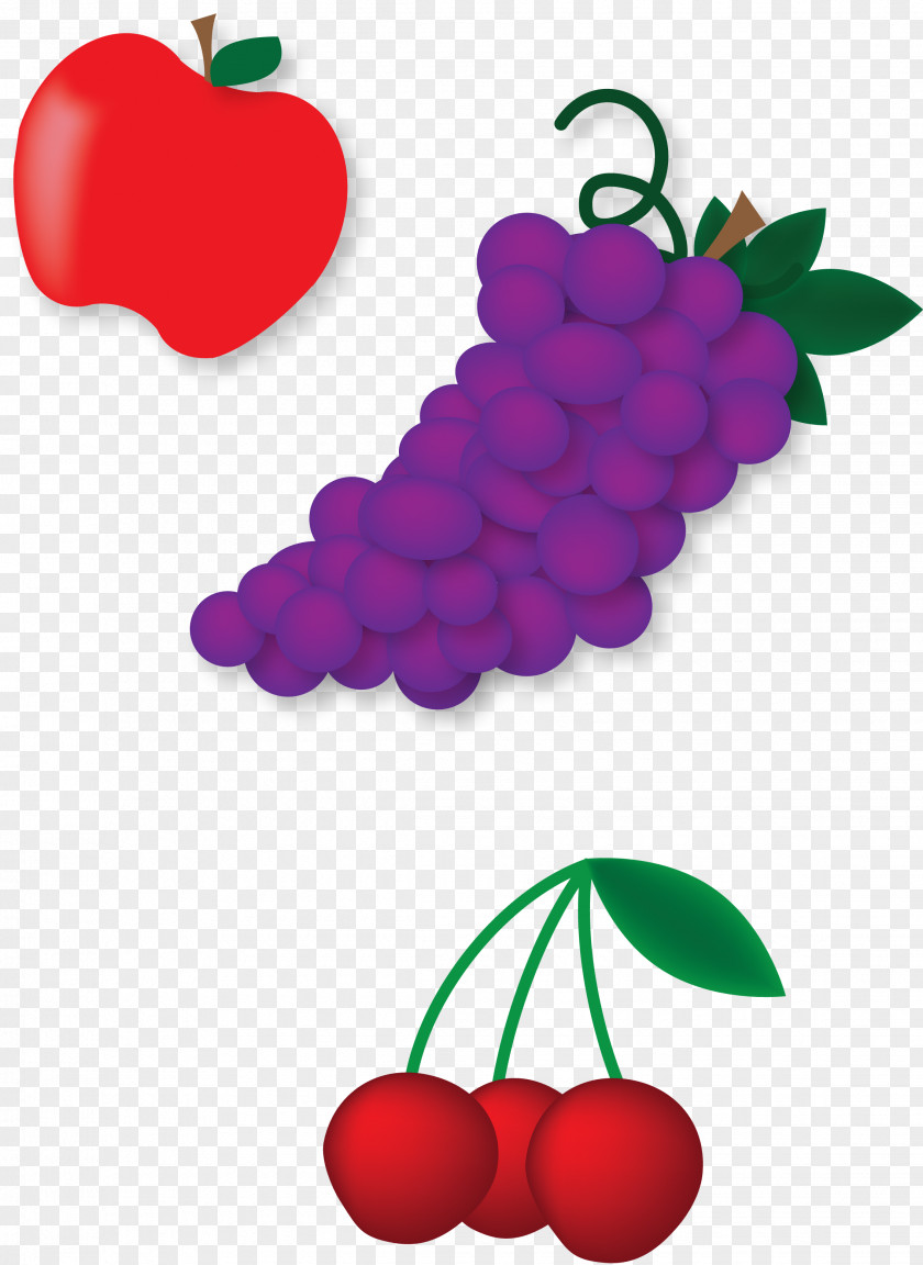 Grape Fruit Graphic Design Food Cherries PNG