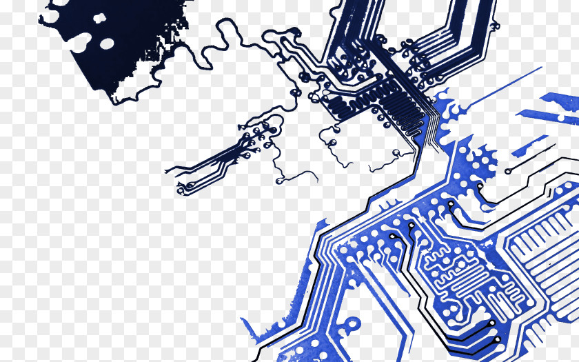 Hud Electronic Circuit Printed Board Desktop Wallpaper PNG