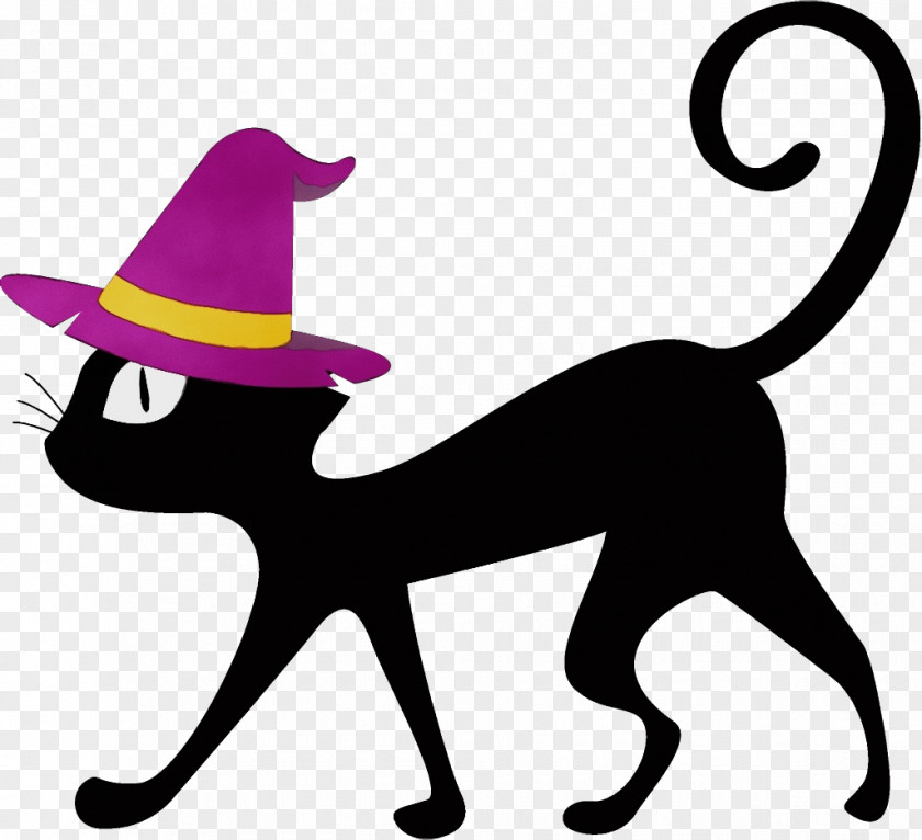 Costume Hat Small To Mediumsized Cats Black Cat Tail Medium-sized PNG
