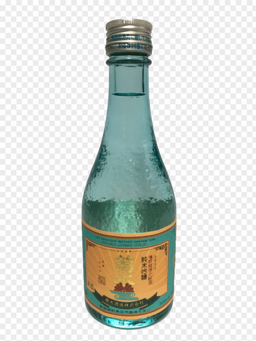 Japanese Sake Liqueur Glass Bottle PNG