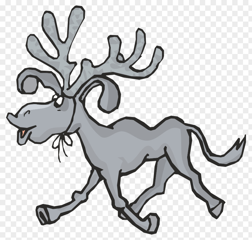 Reindeer Moose Antler Sticker Clip Art PNG
