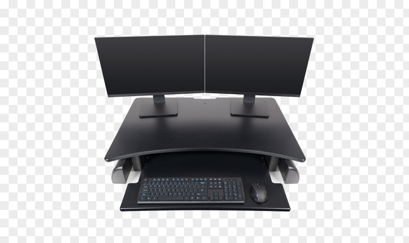 Writing Desk Top View Sit-stand Innovation Computer Keyboard Monitors PNG