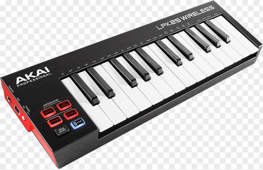 Akai Sound Card Professional LPK25 Computer Keyboard MIDI Controllers PNG