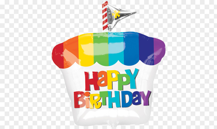 Balloon Cupcake Birthday Party Hat PNG