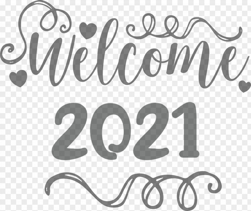 Welcome 2021 Year New PNG