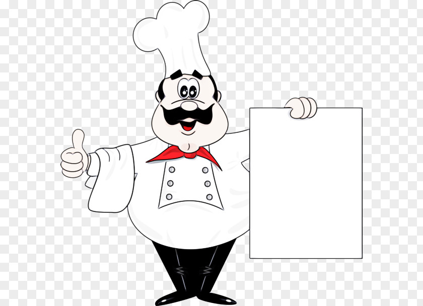 Art Blackandwhite Chef Cartoon PNG