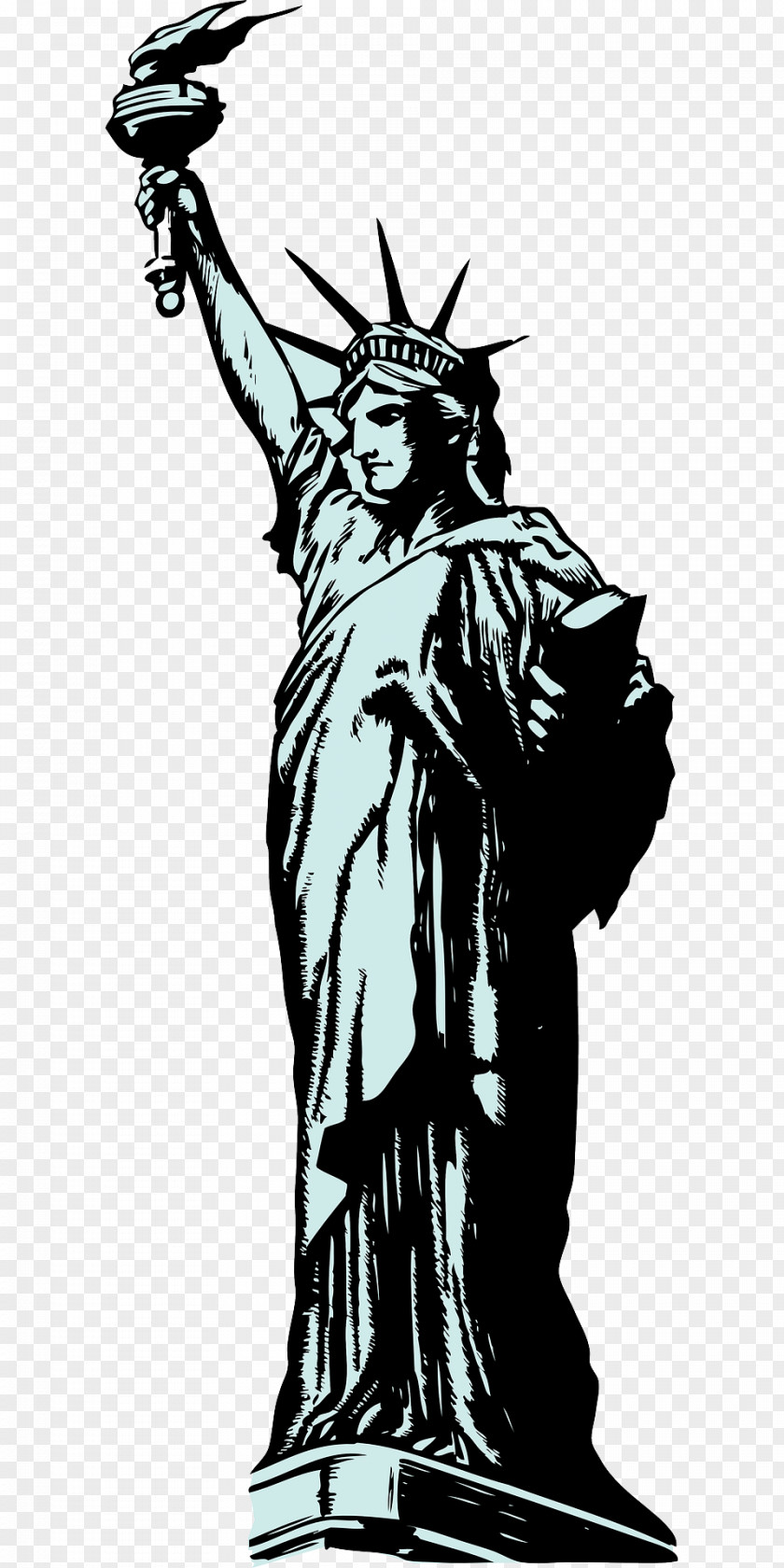 The Torch Of Goddess Statue Liberty Clip Art PNG