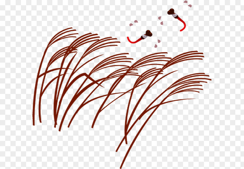 Hand-painted Wheat Common Reed Zongzi Clip Art PNG