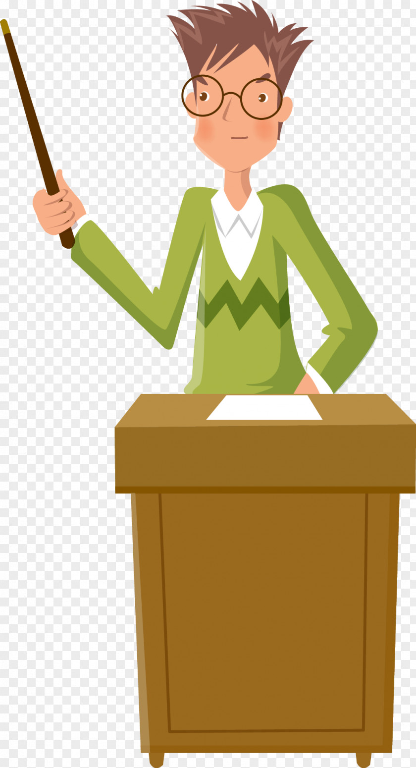 Male Teacher Vector PNG