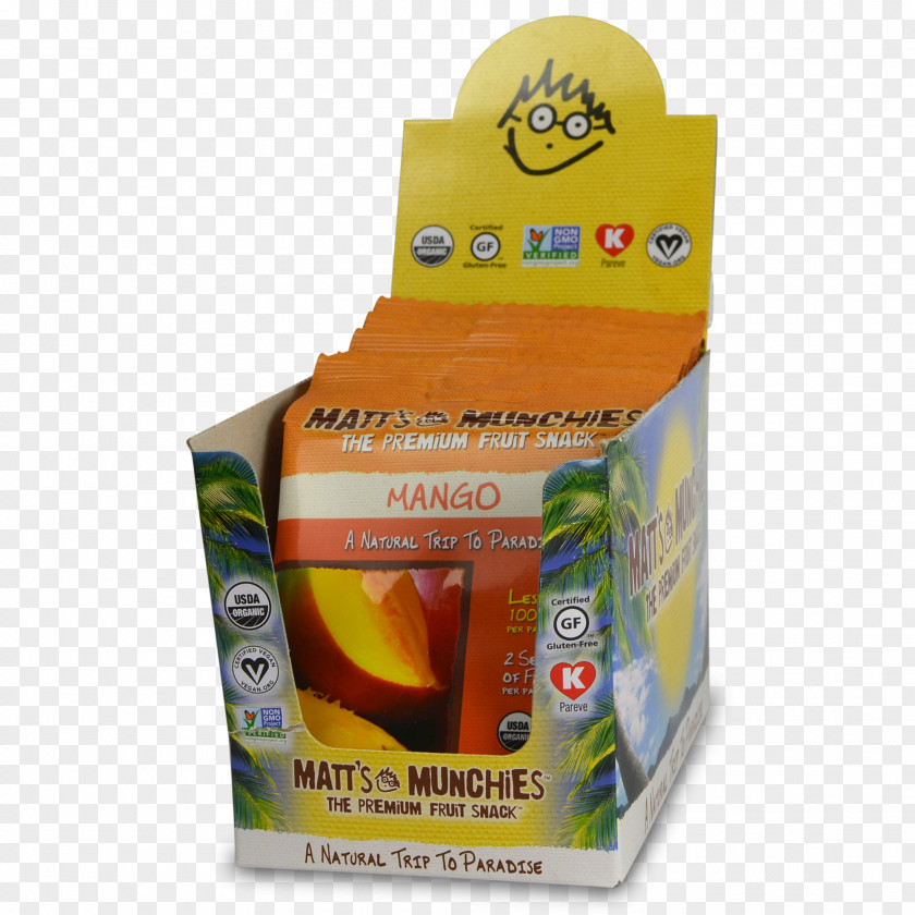 Munchies Orange Drink Matt's Mango Fruit Snacks Organic Food PNG