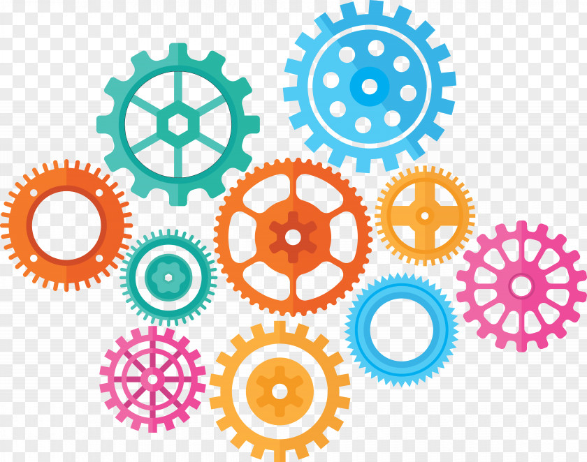 Gears Gear Clock PNG