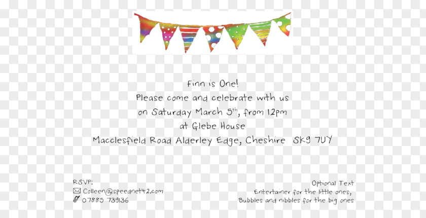 Kids Invitation Line Party Font PNG