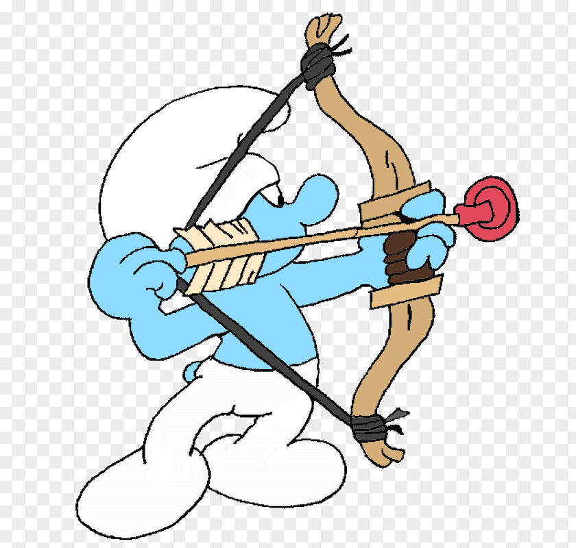 Pictures Of Archery Clumsy Smurf Smurfette Papa Clip Art PNG
