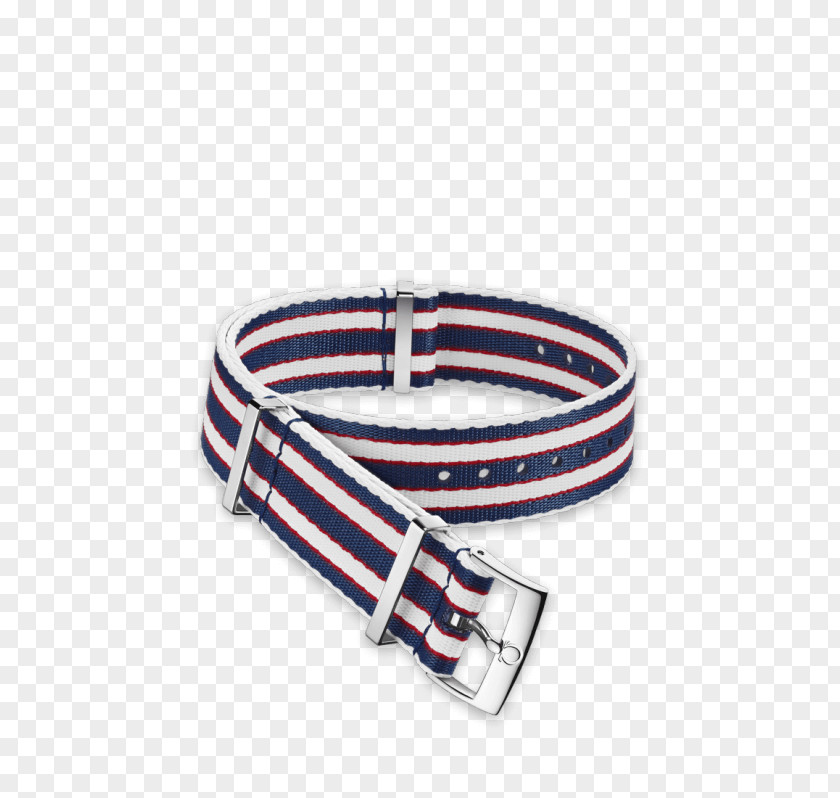 Red White Stripes Omega SA Seamaster Watch Strap NATO PNG