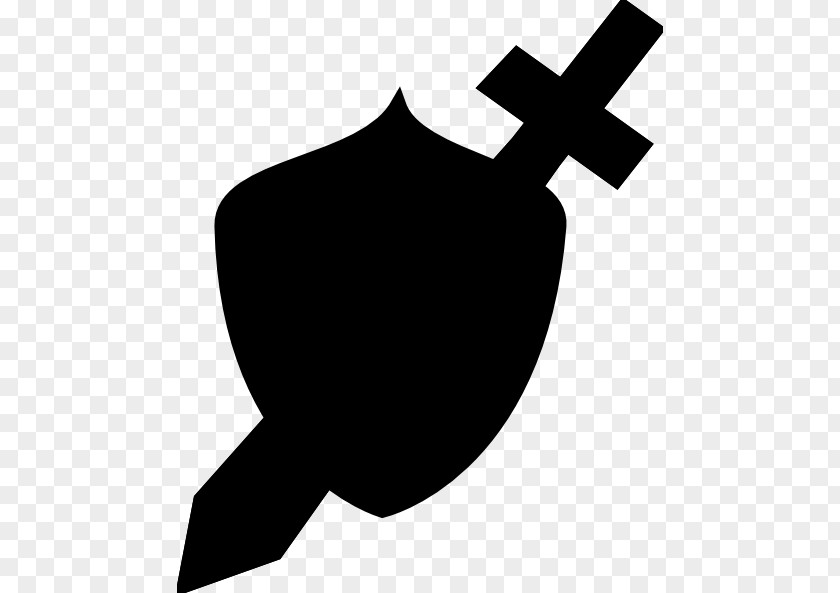 Black Shield Sword And White Clip Art PNG