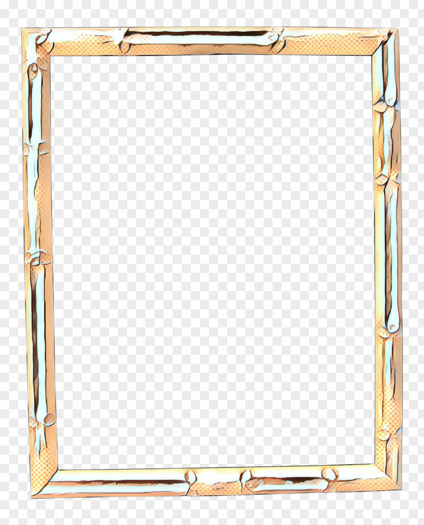 Brass Mirror Retro Frame PNG