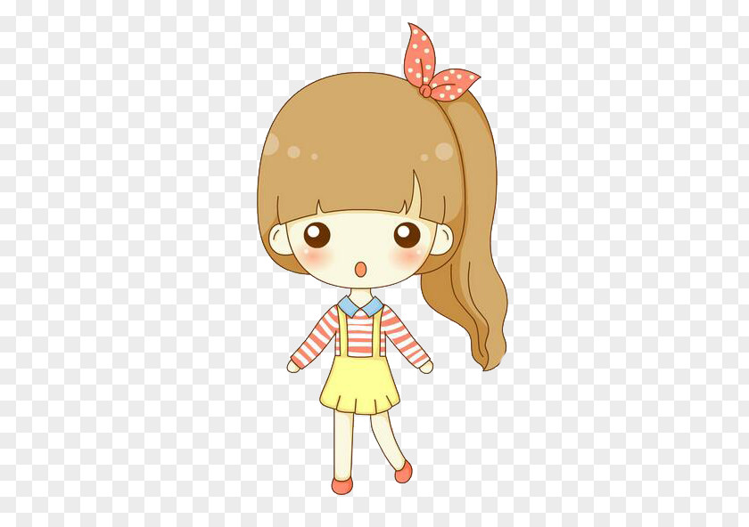 Cartoon Doll Cuteness Moe Wallpaper PNG