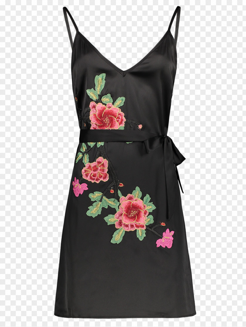 Embroidered Cloth Slip Cocktail Dress Clothing Fashion PNG