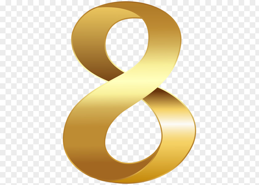 Golden Ballon Number Clip Art PNG