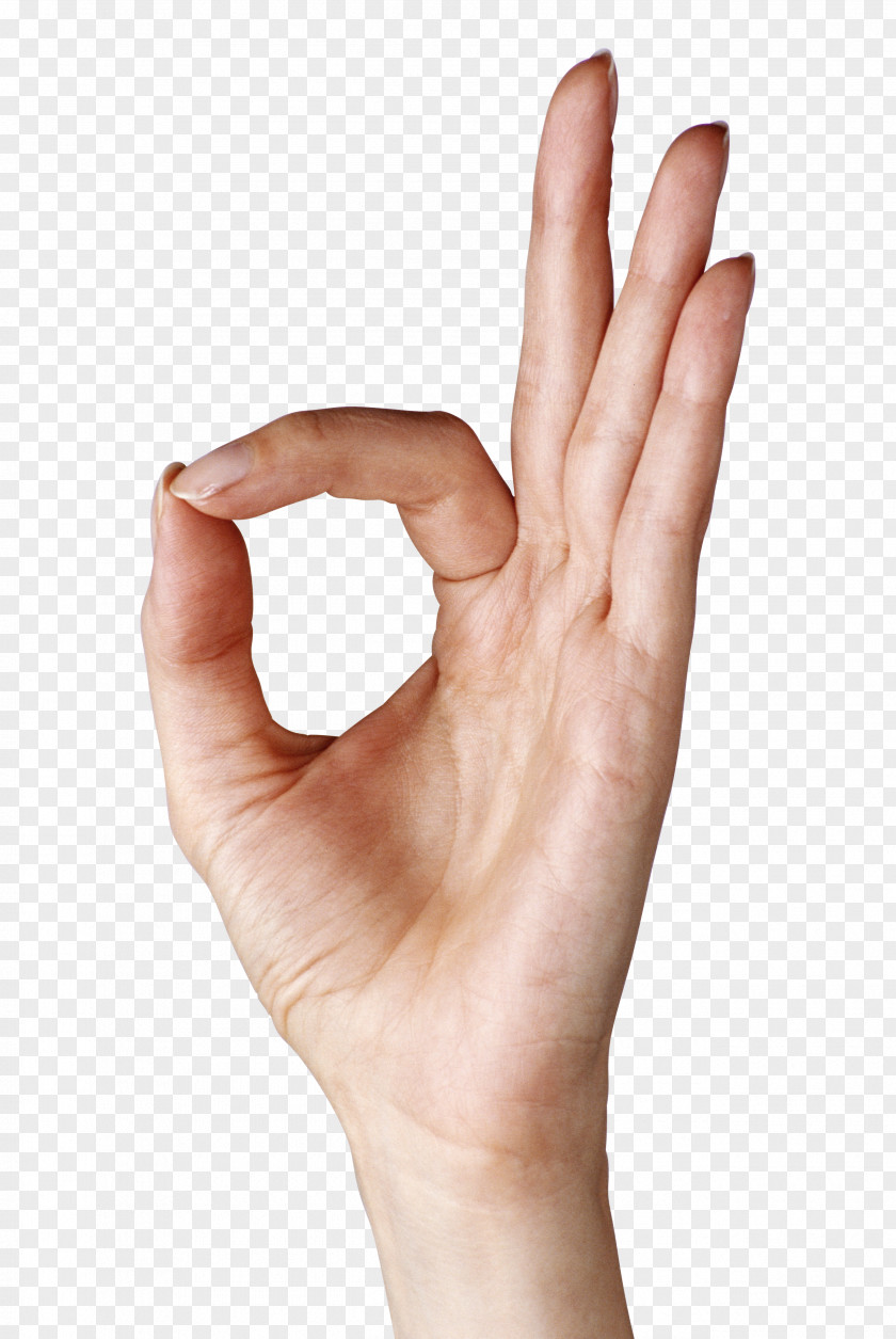 Hand Showing OK Clipart Image Gesture Clip Art PNG
