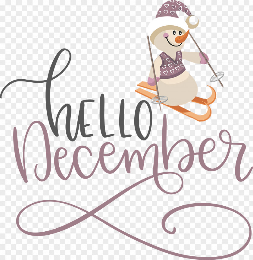 Hello December Winter PNG