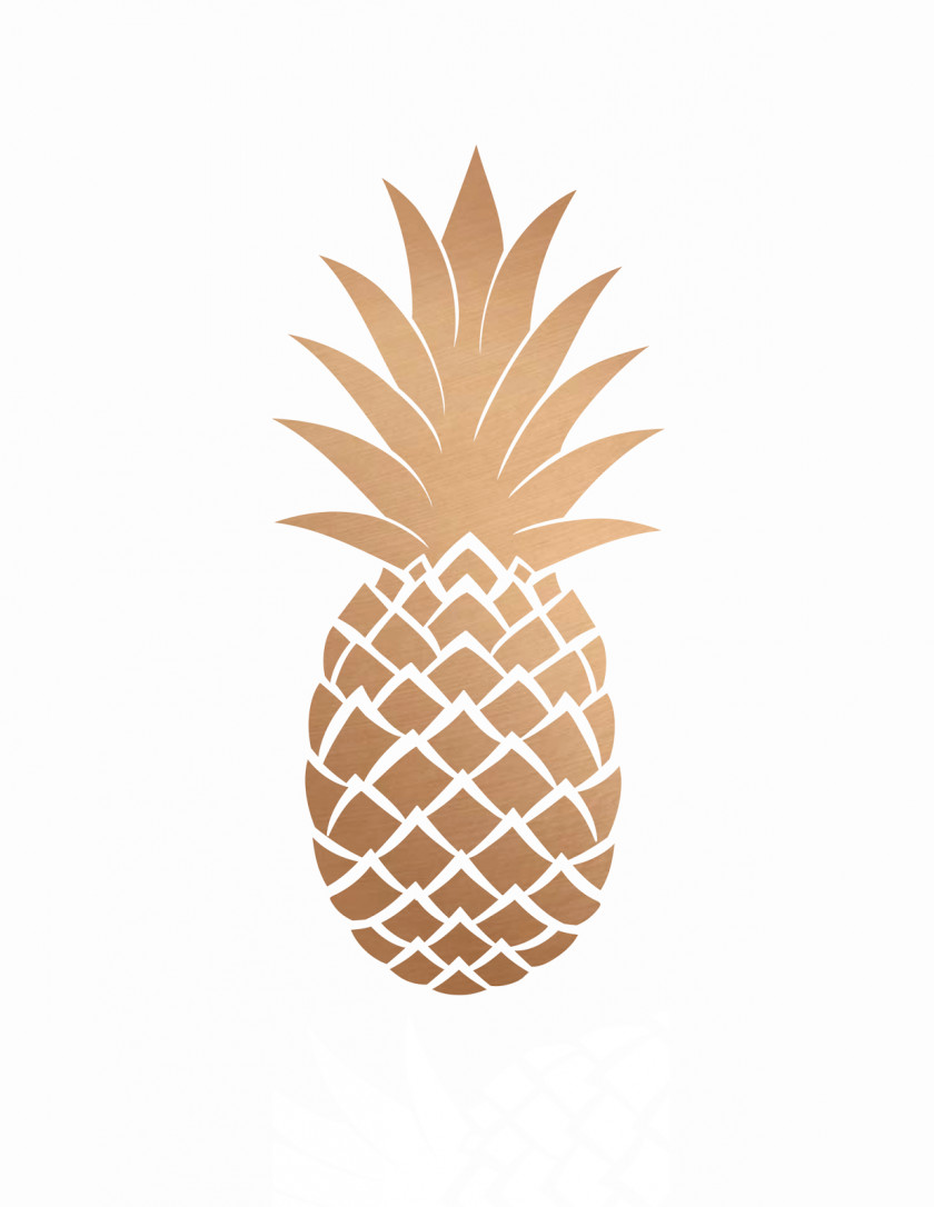 Pineapple Gold Desktop Wallpaper PNG