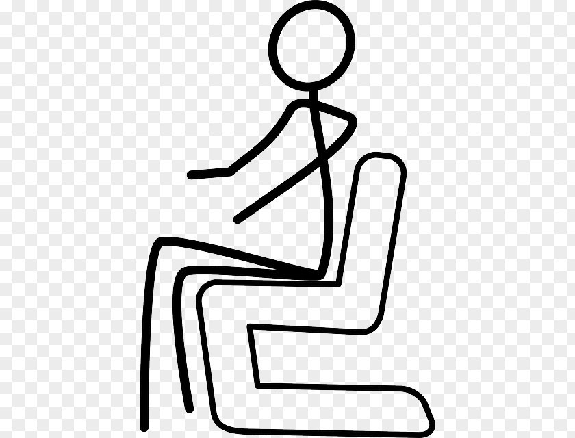 Sleeping Man Stick Figure Chair Sitting Clip Art PNG