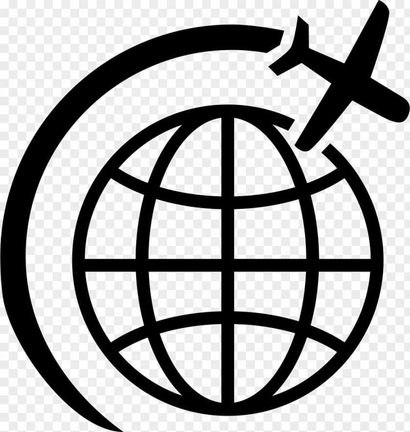 Airplane Earth Globe PNG