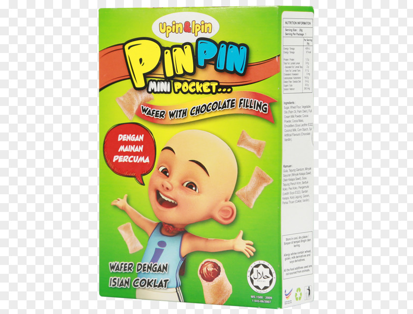 Biscuit Food Wafer Upin & Ipin Hair Coloring PNG