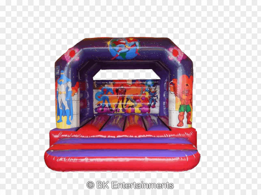 Bouncy Castle Inflatable Bouncers Superhero PNG