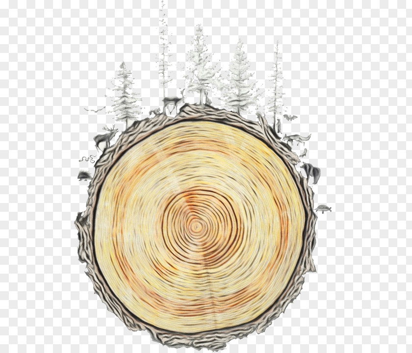 Metal Plant Tree Circle Wood PNG