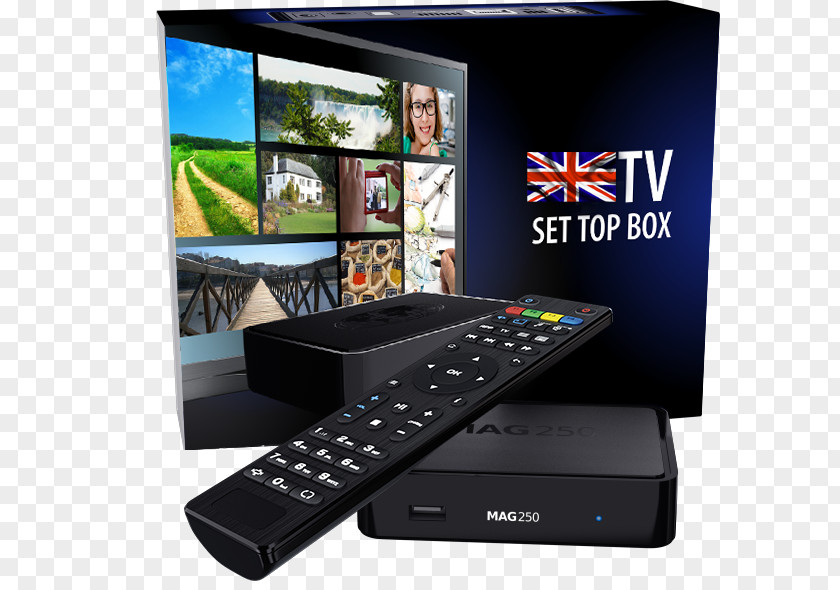 Noir InternetOthers IPTV Set-top Box Over-the-top Media Services Infomir MAG254 Récepteur Multimédia Numérique PNG