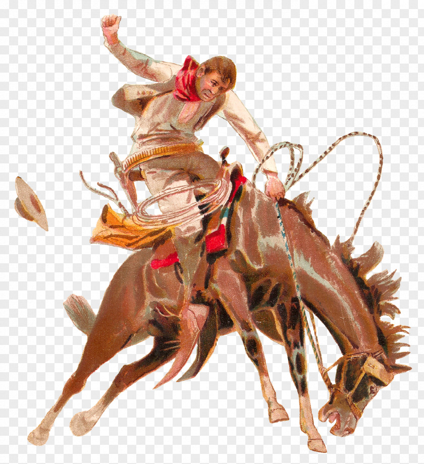 Western American Frontier Horse Rodeo Cowboy Clip Art PNG