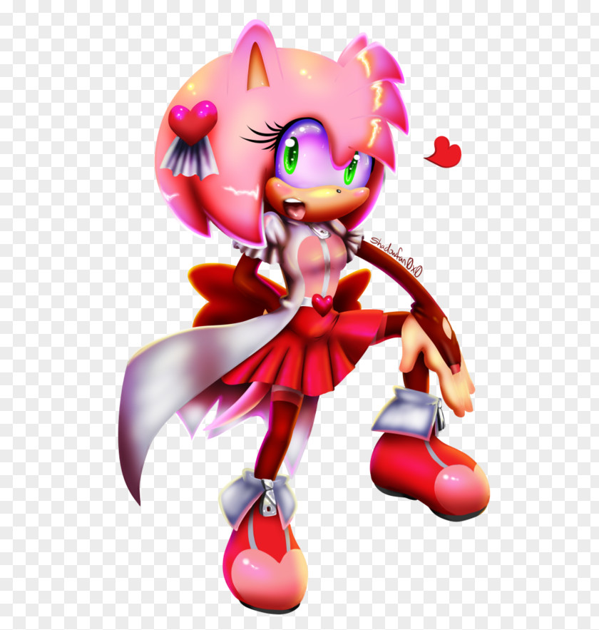 Amy Rose 3d Model Figurine Cartoon Action & Toy Figures Pink M PNG