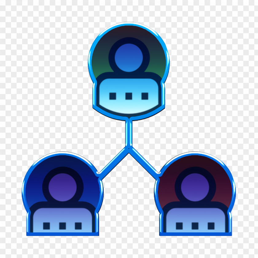 Business And Office Icon Team Hierarchical Structure PNG