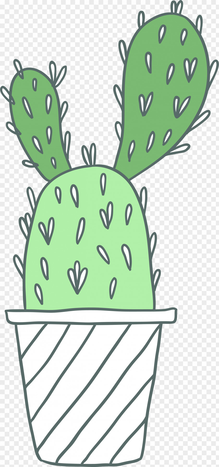 Cartoon Potted Cactus Cactaceae Clip Art PNG