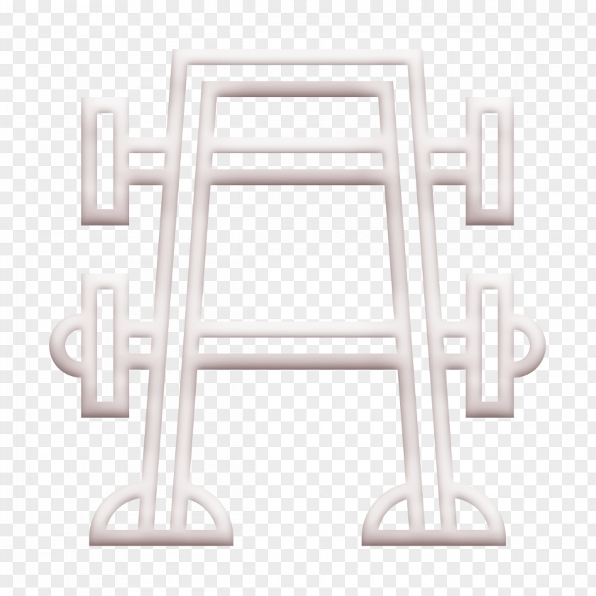 Fitness Icon Bench Press Gym PNG