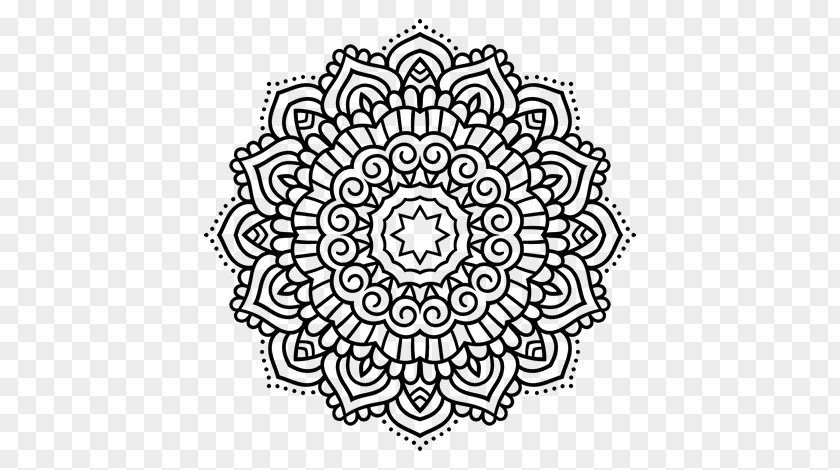 Mandala Coloring Book Drawing PNG