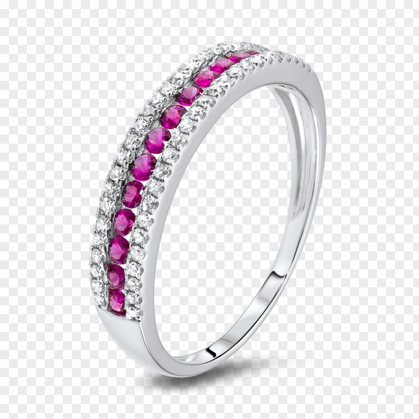 Ruby Wedding Ring Silver Gold PNG