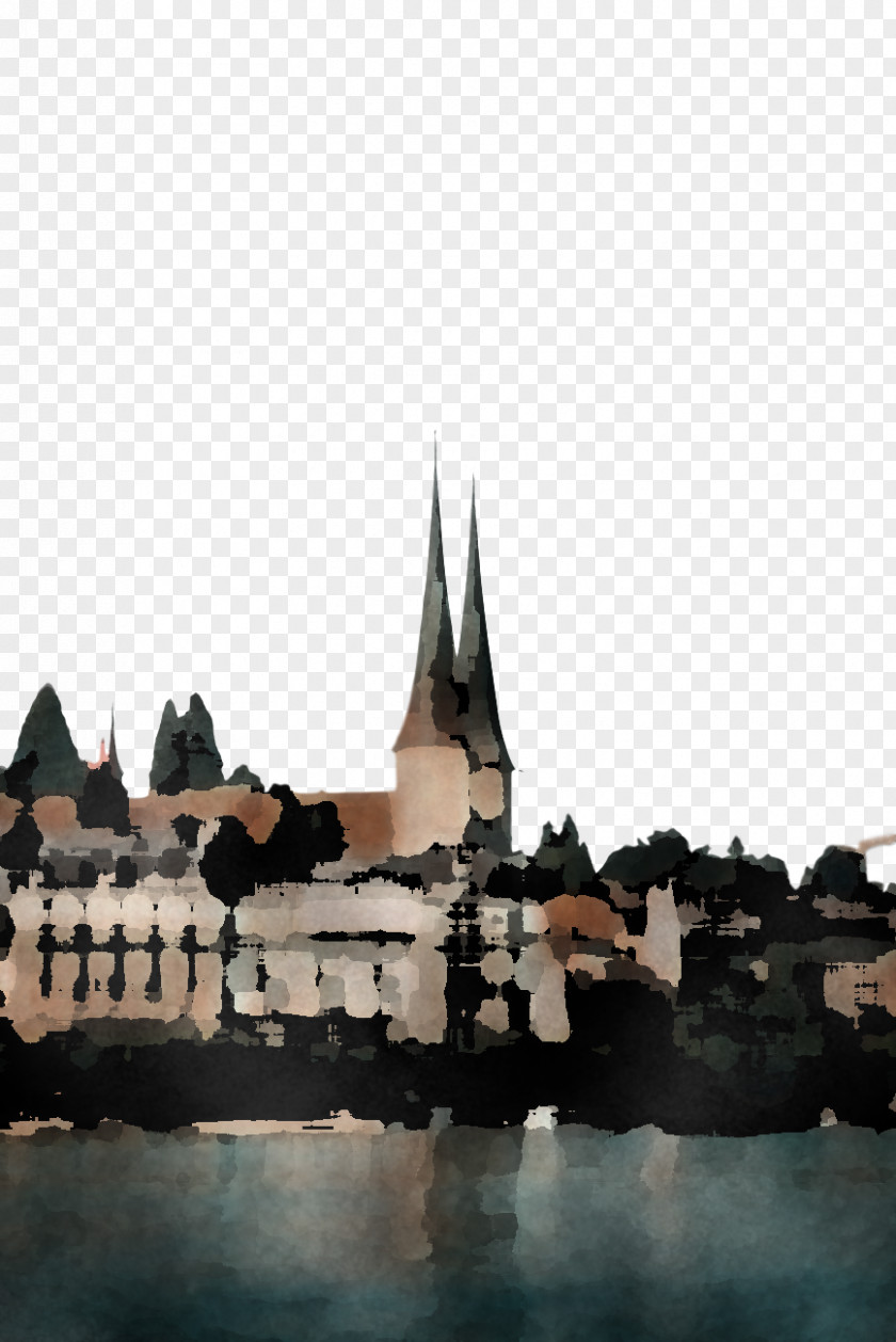 Water Castle Architecture Human Settlement Reflection City Sky Skyline PNG