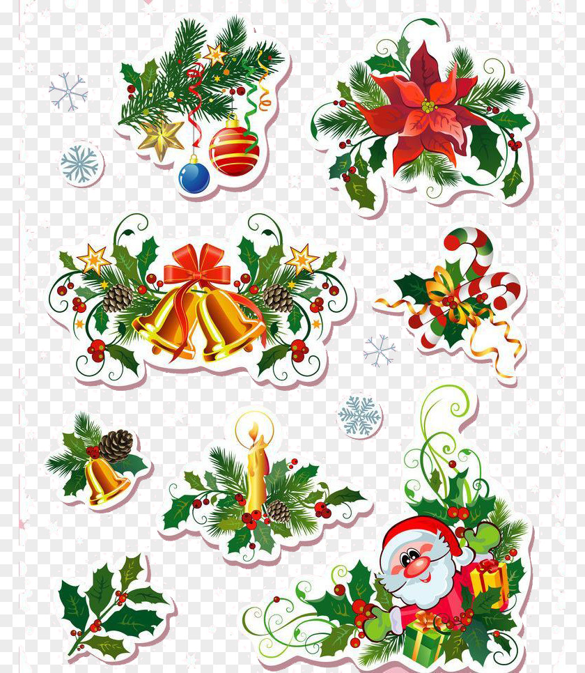 Creative Christmas Tree Ornament Clip Art PNG