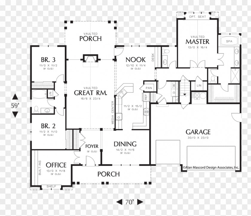 House Plan Floor Bonus Room PNG